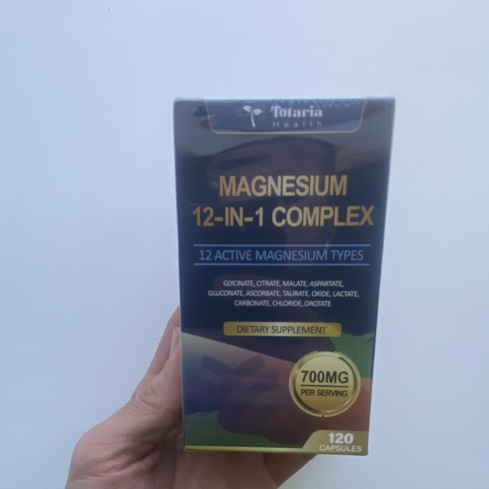 Totaria Health Magnesium Complex 12-in-1 700mg 120 Capsules