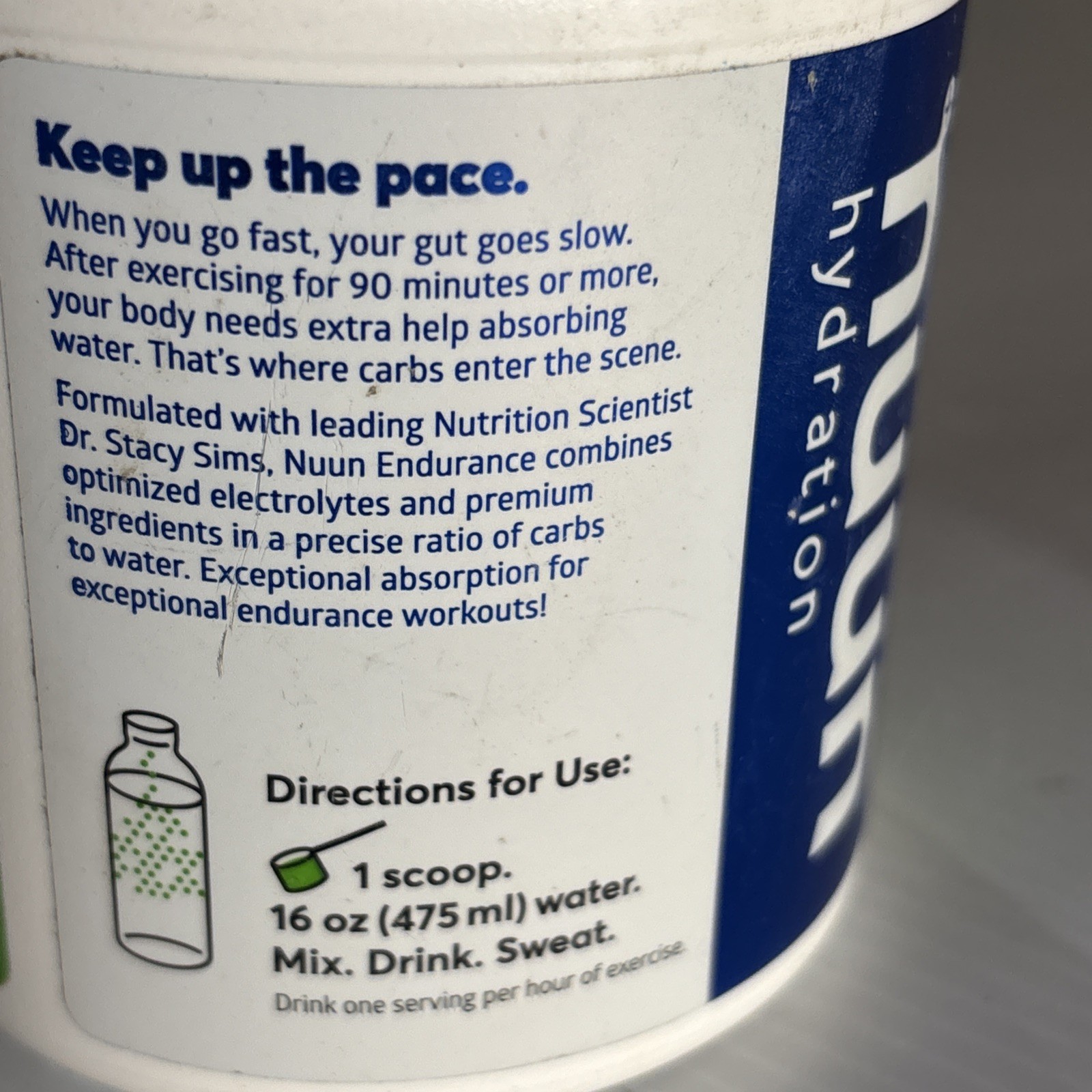 New Nuun Endurance Drink Mix Lemon Lime Jar 16 servings NUENDLL