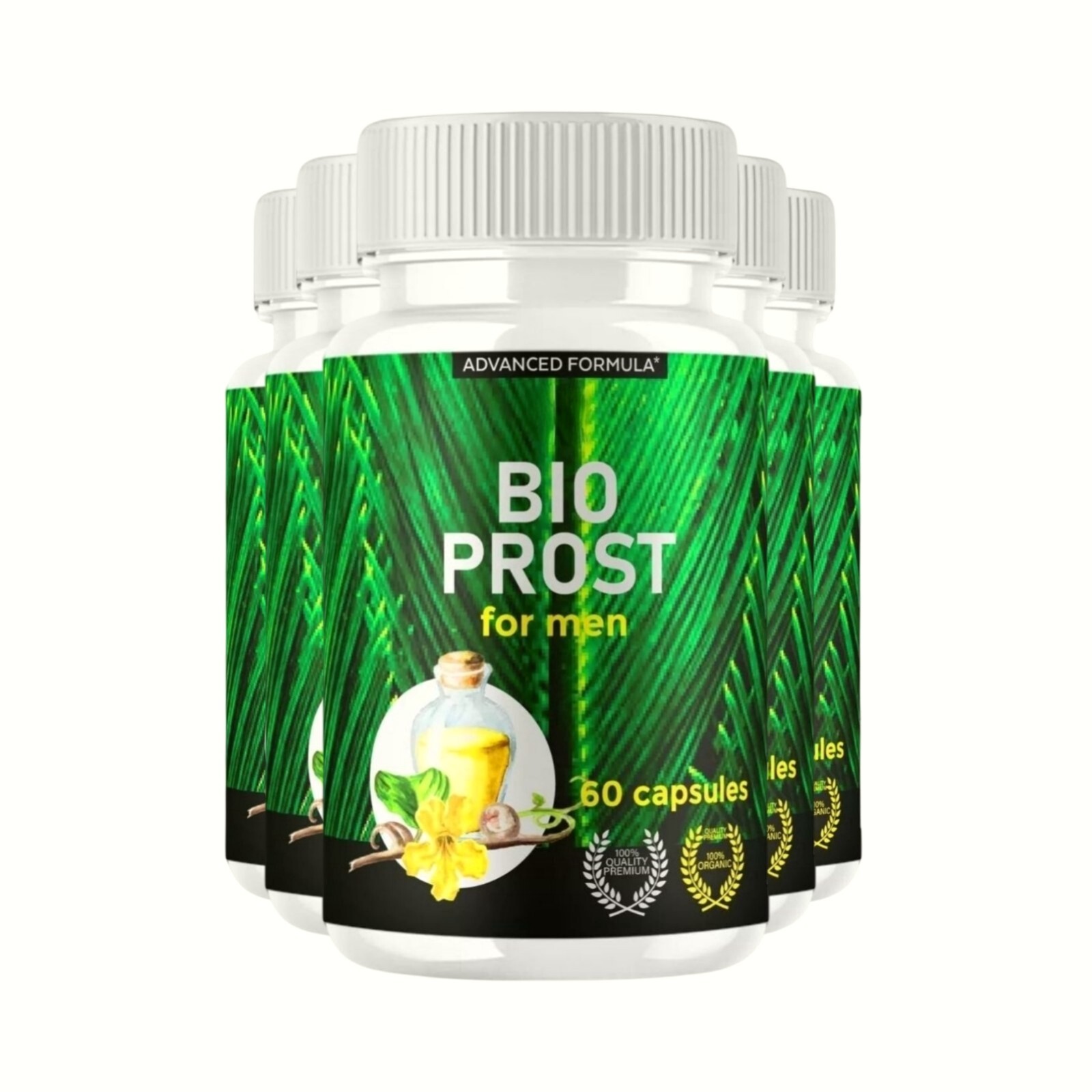 5-Pack Bio Prost Capsules – BioProst Supplement Maximum Strength – 300 Capsules