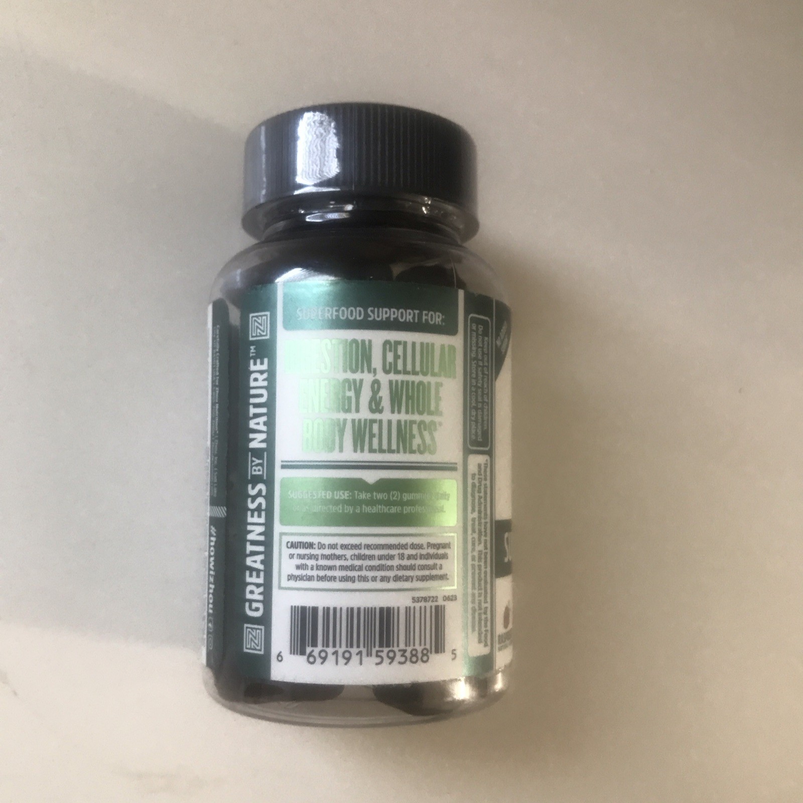 Zhou Nutrition Supergreens Max All-in-One Greens Raspberry Gummy 60 Count
