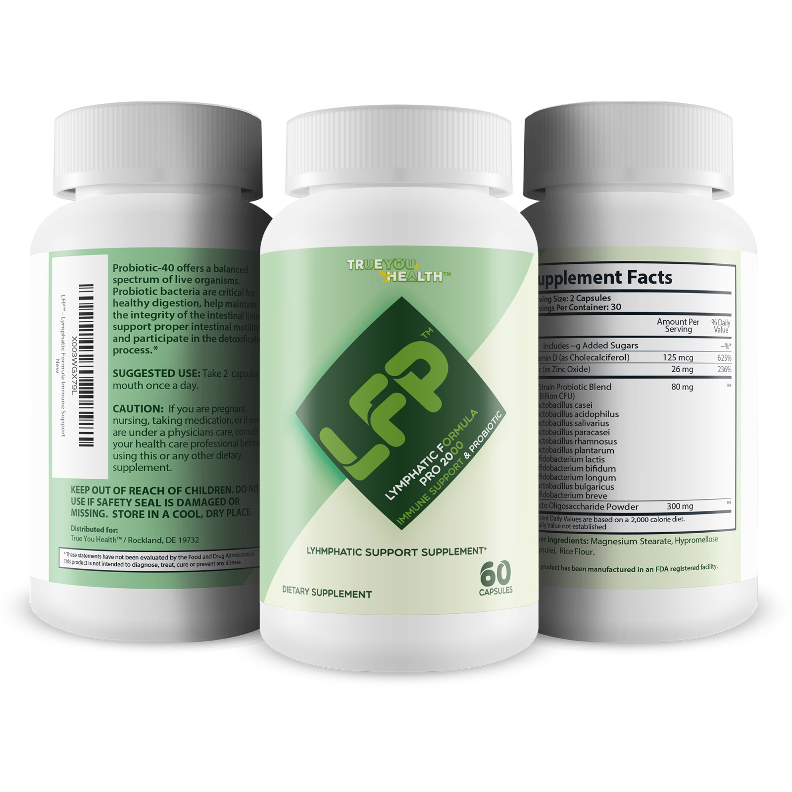 LFP – Lymphatic Formula Pro 2000 Immune Support & Probiotic – Lymphatic Support