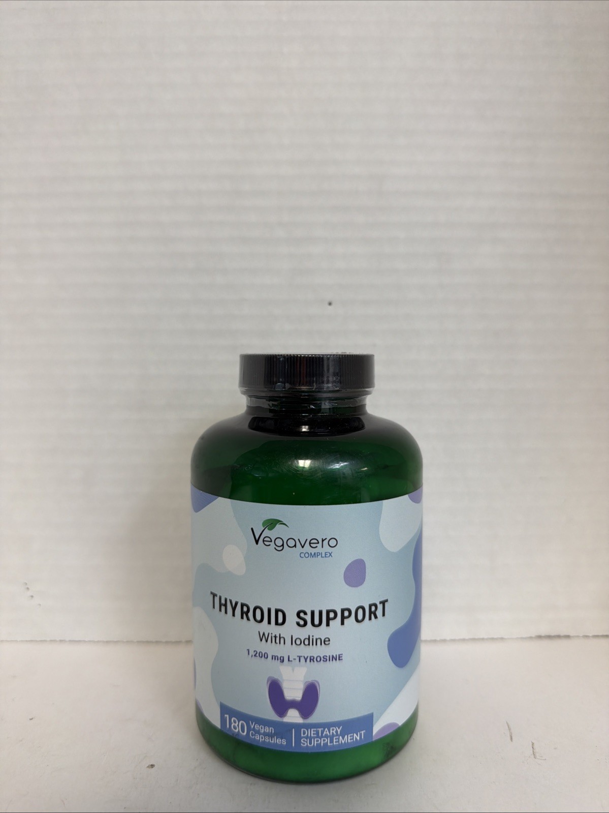 Vegavero Thyroid Support Iodine L-Tyrosine 180 Cap Exp 01/2028