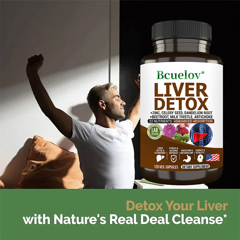 Liver Detox Cleanse & Repair Formula with Milk Thistle, Dandelion, Artichoke
