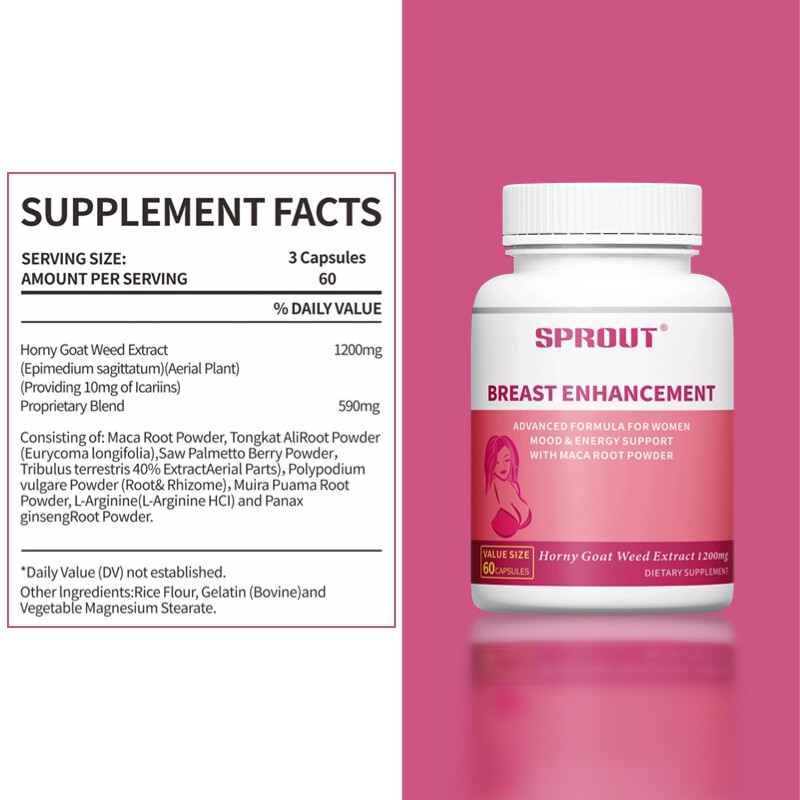 Breast Enlargement Caps – Promote The Growth and Enlargement of Female Breasts