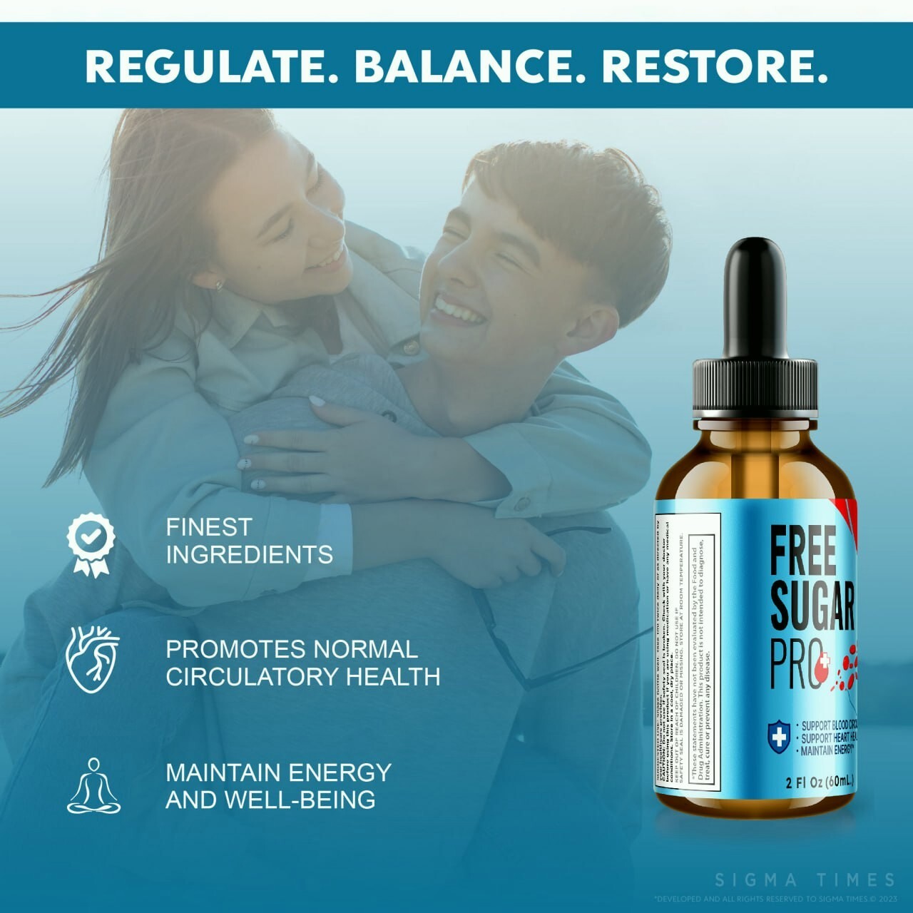Free Sugar Pro Drops to Support Blood Health and Overall Wellness (30 Servs.)