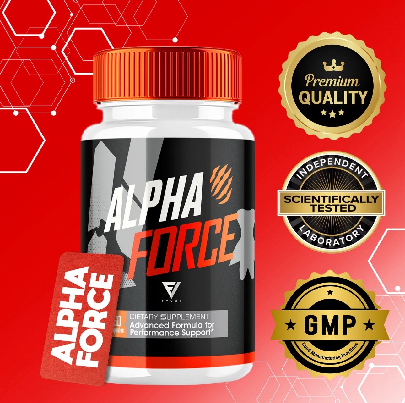 Alpha Force Pills AlphaForce Max Performance Supplement (60 Capsules) Exp 07/26