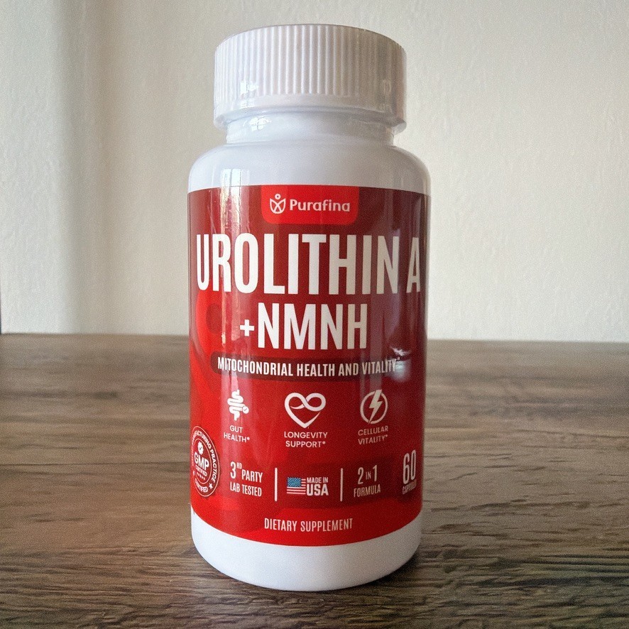 Purafina Urolithin A + NMNH Mitochondrial Aging Muscle Support 60 Caps Exp 12/27