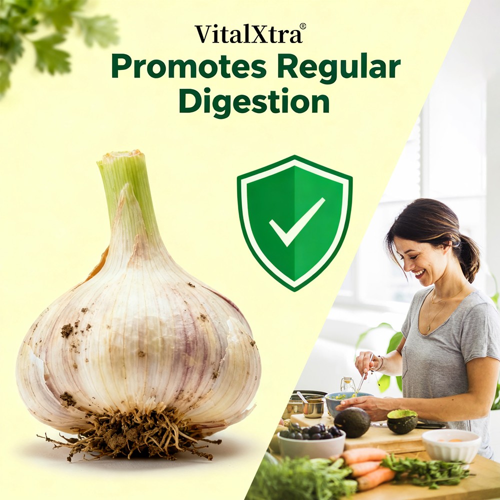 Organic Garlic Bulb Supplement 600mg 30/60/120Caps for Immune & Digestive Health