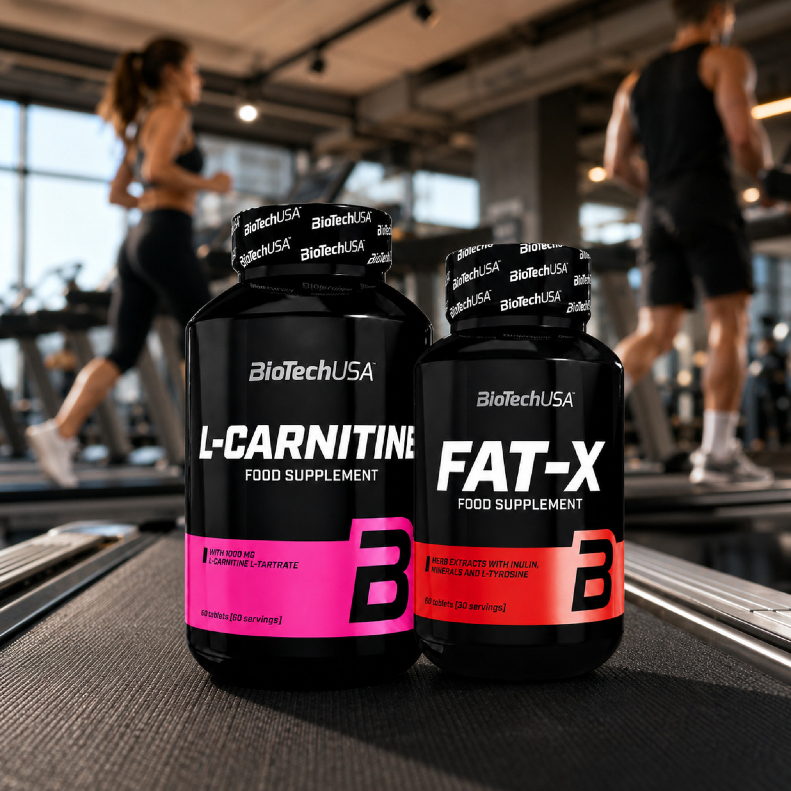 L-CARNITINE + FAT-X – Regeneration, fat burning, more energy, fitness, activity