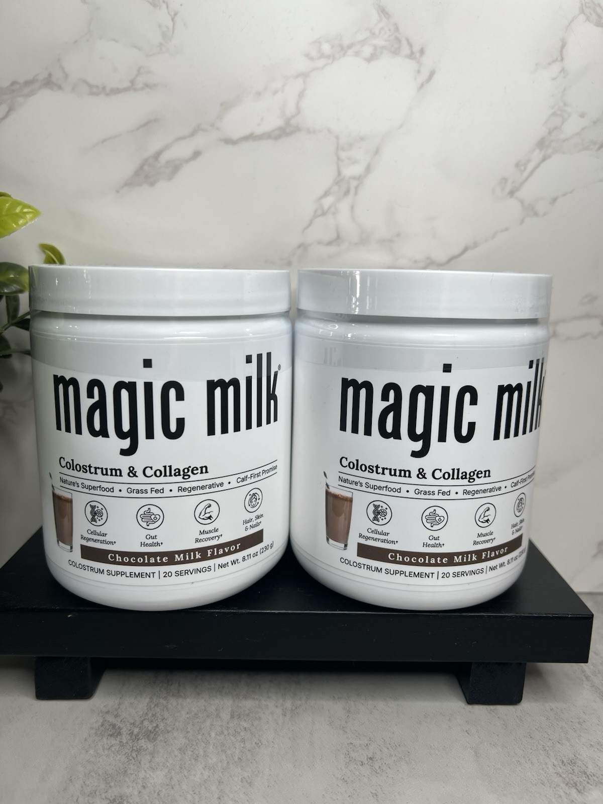 Magic Milk Colostrum + Collagen Powder Chocolate Milk 2×8.11 oz Exp 03/2028