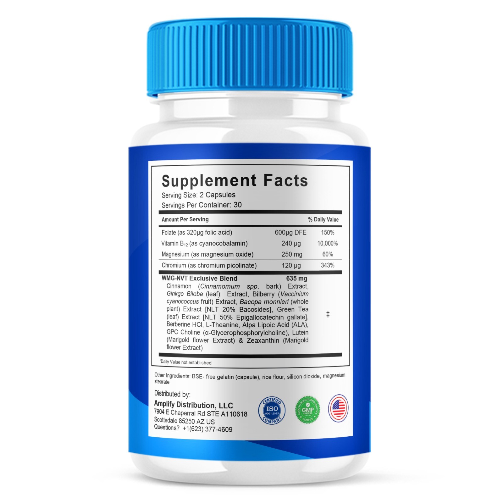 Memocept Advanced Brain Support, Memocept Supplement (60 Capsules)