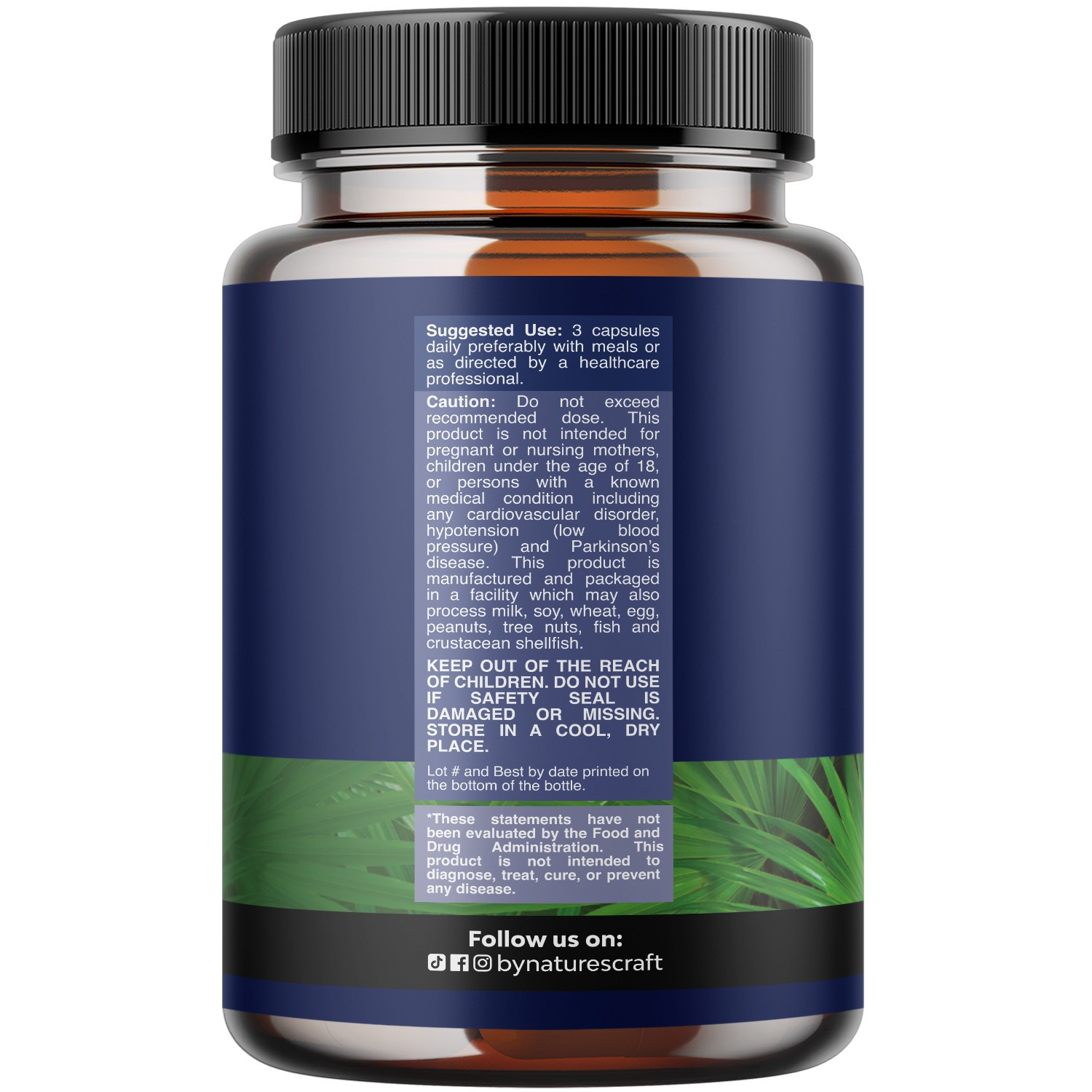 Herbal Prostate Health Supplements for Men with Beta Sitosterol Selenium 60ct