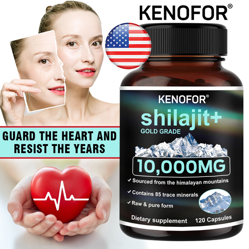 Himalayan Shilajit 10000mg Maximum Potency Organic Fulvic Acid 30 To 120 Caps
