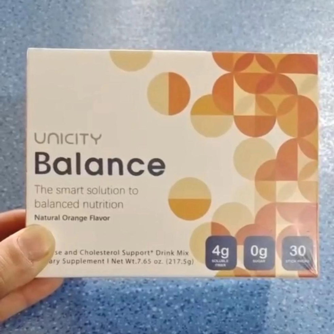 Unicity Balance Natural Orange Flavor Drink Mix 30 Stick Packs 217.5g New Sealed