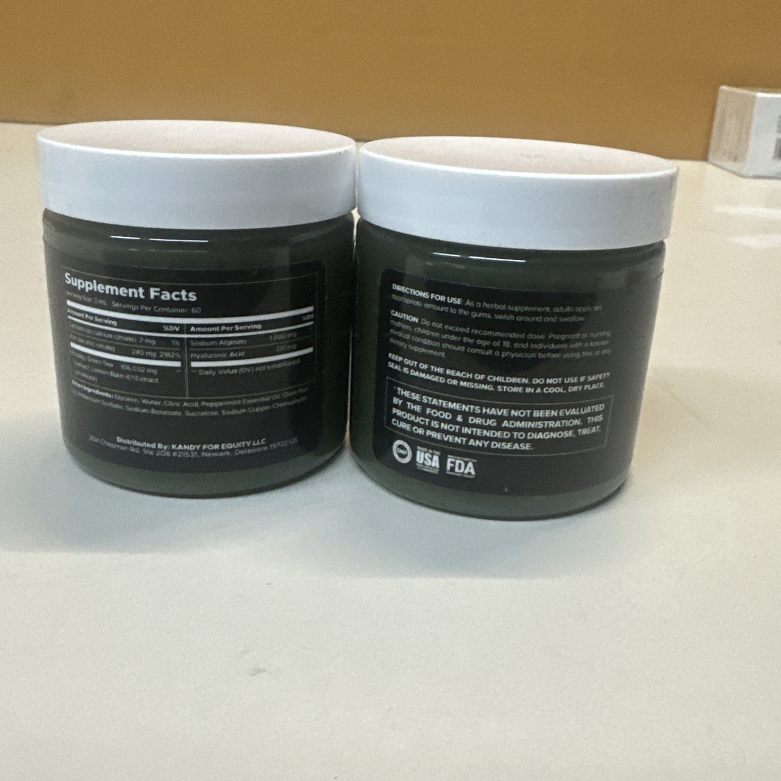 Whisp Odor Control Herbal Supplement Gel Peppermint 120ml 60 Servings Adult 2/28