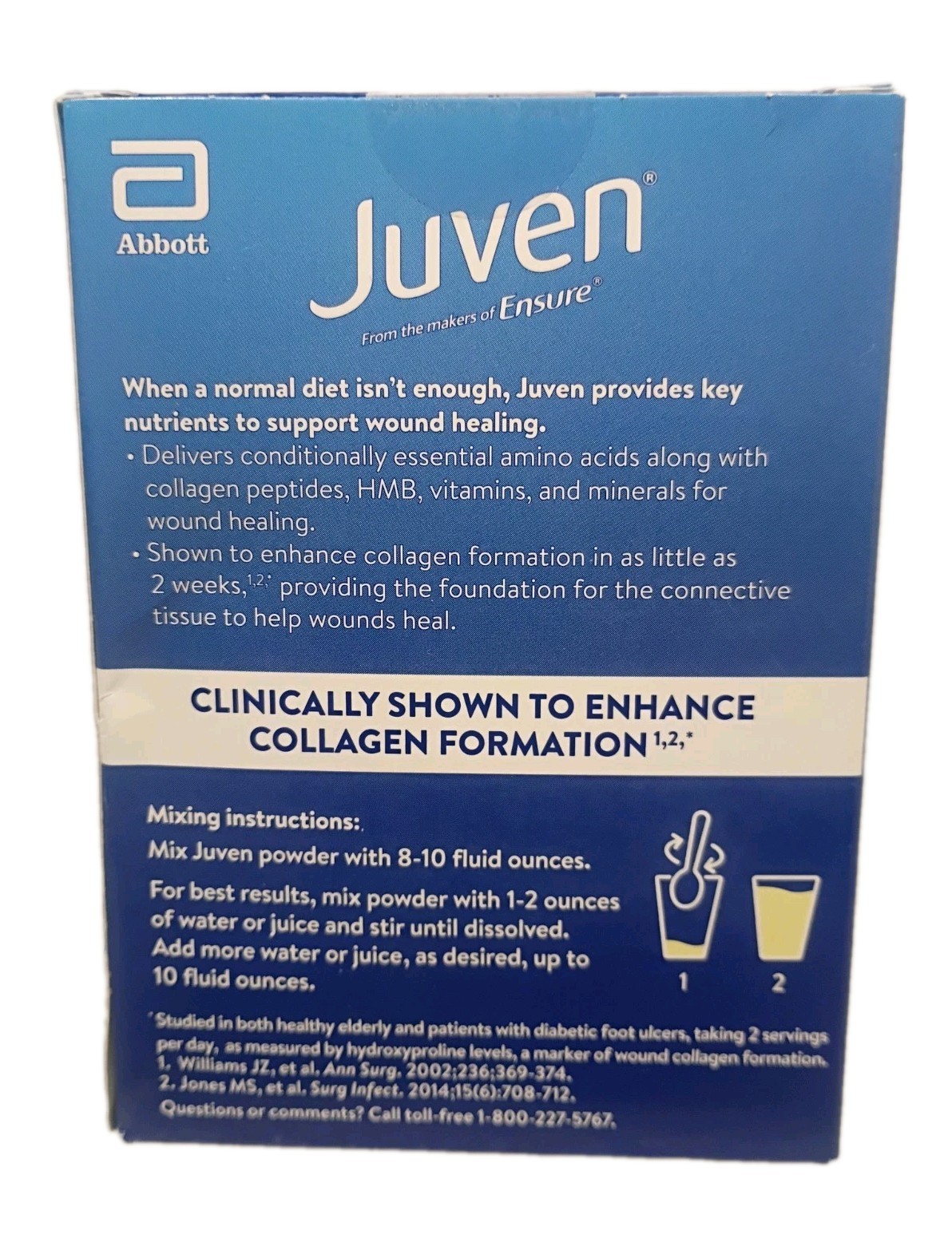 Juven ~Nutrition Powder For Wounds ~Pineapple Coconut 8ct Packets ~Exp. 8/2026