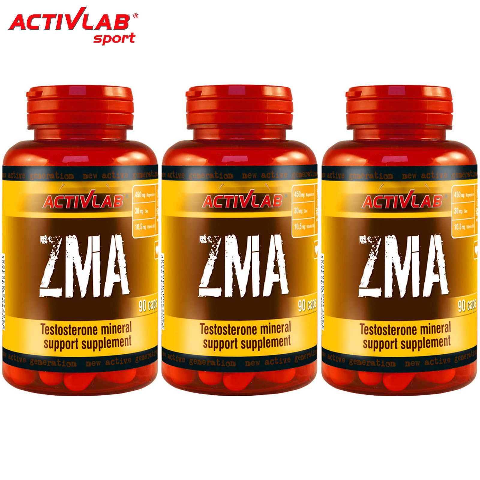 ZMA – Vitamin B6 Zinc Magnesium Supplement Anxiety Relief – Testosterone Booster