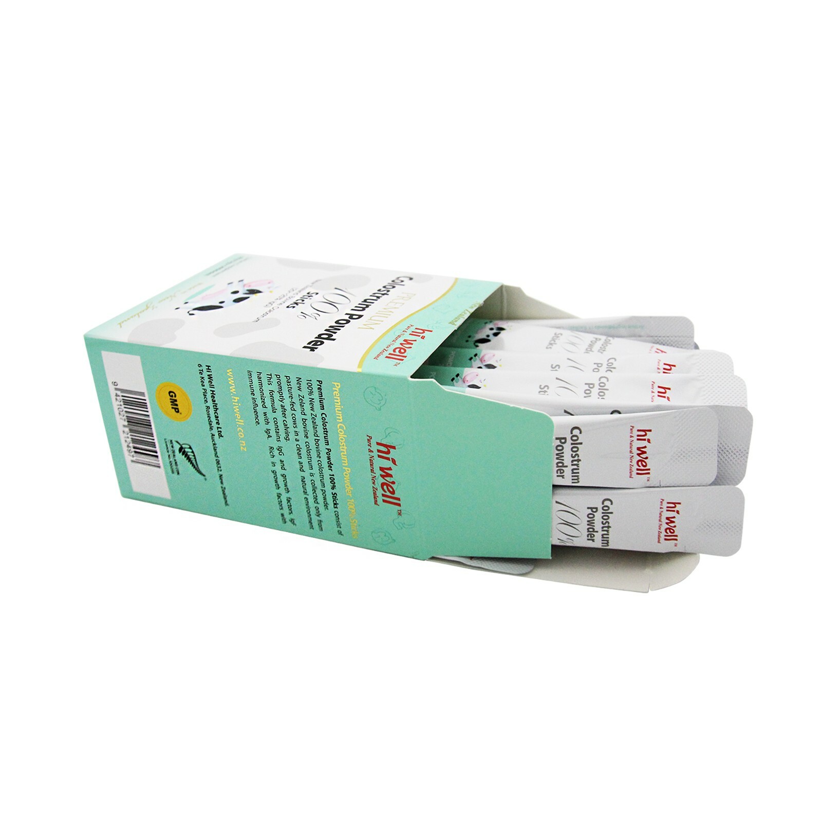 Hi Well NEW ZEALAND Premium Kids Colostrum Powder 100% 60g 30Sticks