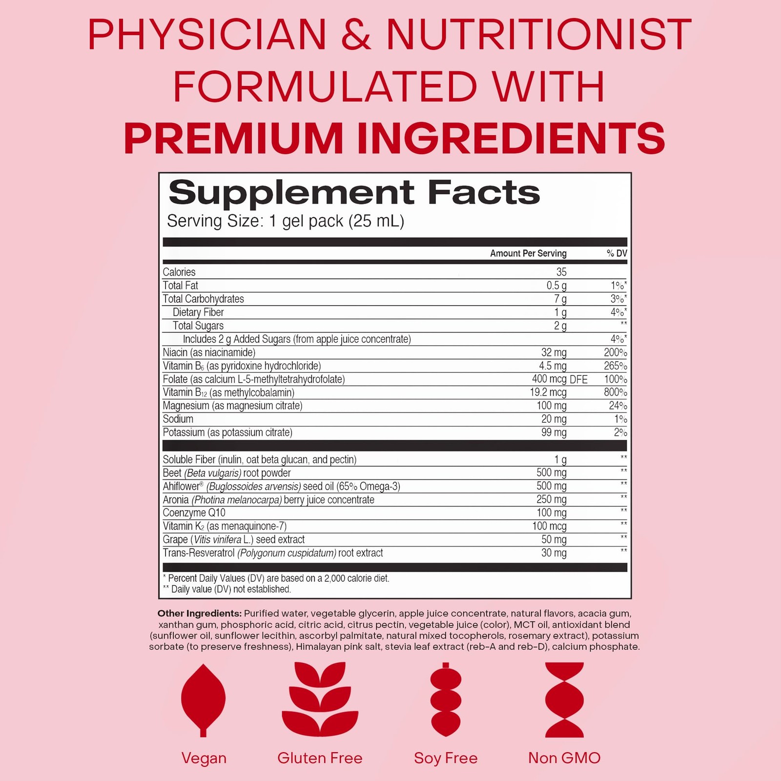 Healthycell Heart & Vascular Health Daily Liquid 0.84 Fl Oz (Pack of 30)