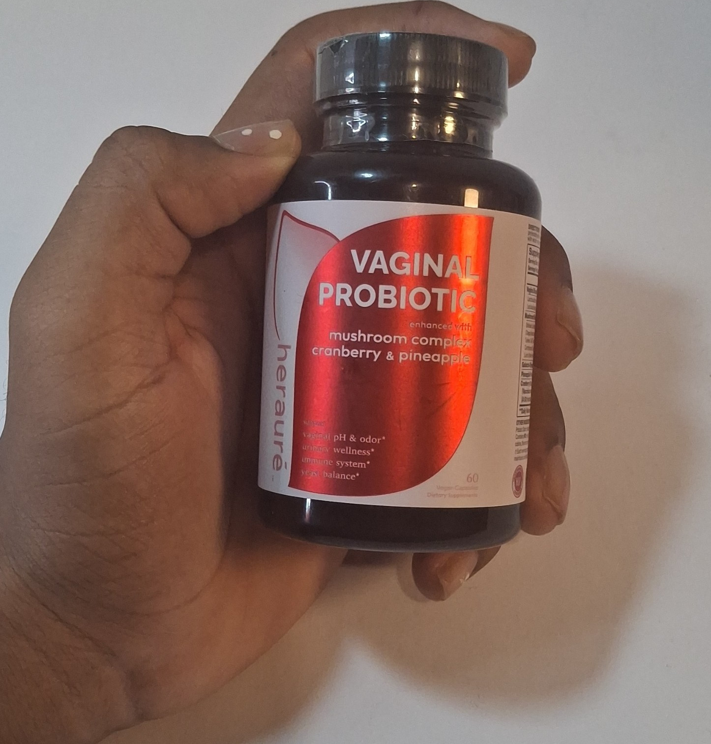 Herauré Vaginal Probiotic Mushroom Complex Cranberry & Pineapple 60 Capsules