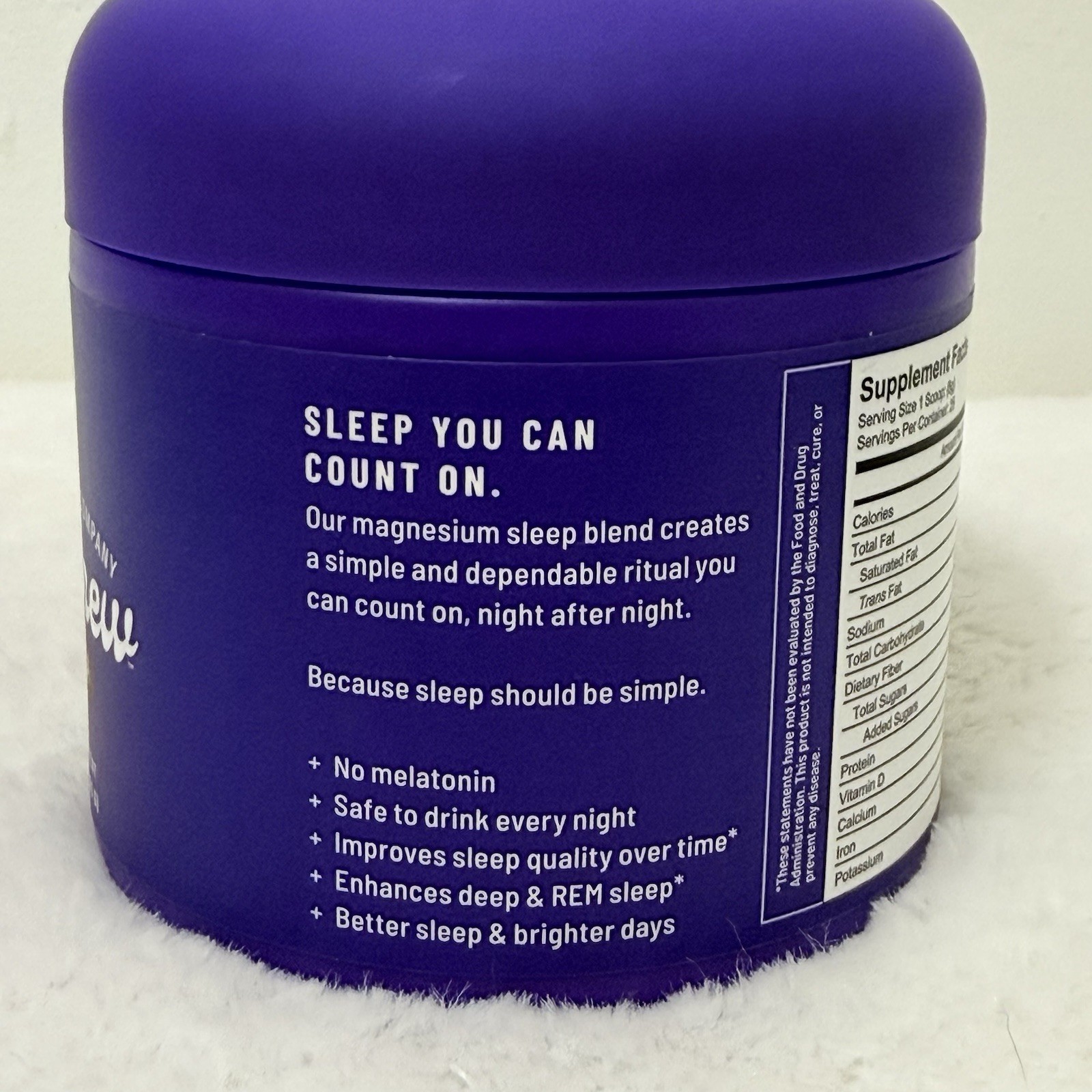 Moonbrew Hot Cocoa Magnesium Sleep Blend No Melatonin 6.7oz 25 Servings 02/28