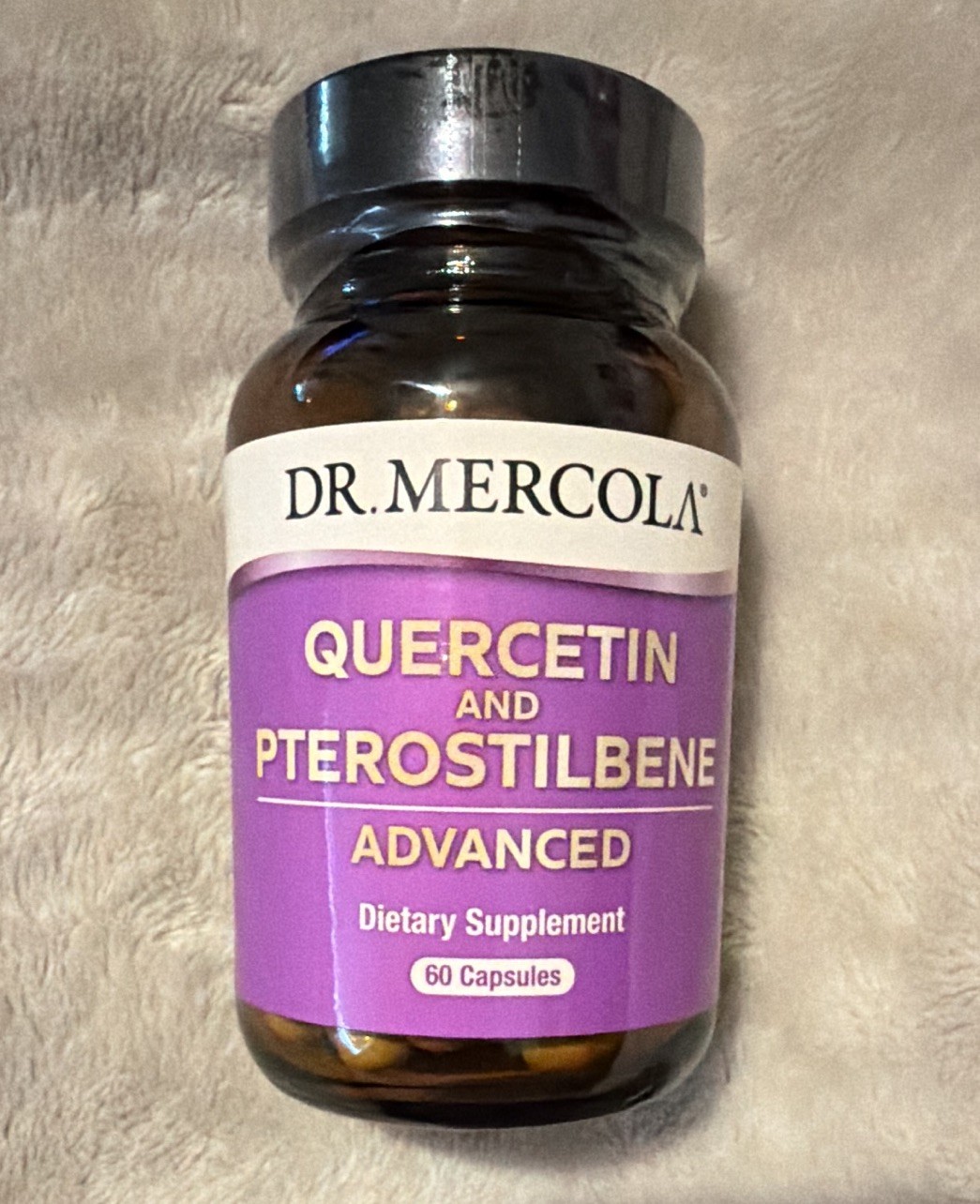 Dr. Mercola Quercetin Phytosome + trans-Pterostilbene 500mg Antioxidant 60 ct
