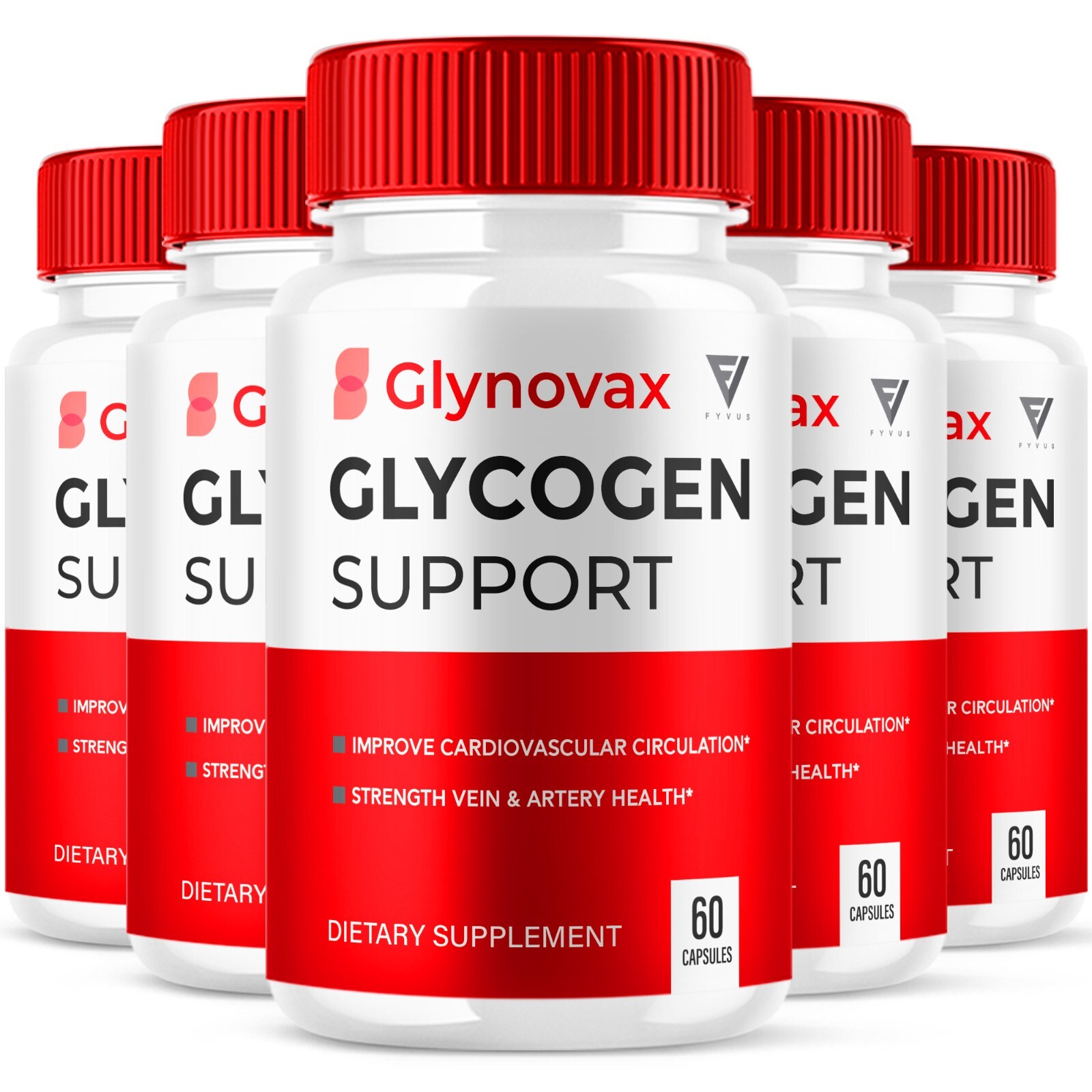 (5 Pack) Glynovax Blood Sugar Support Reviews, Glyno Vax Pills (300 Capsules)