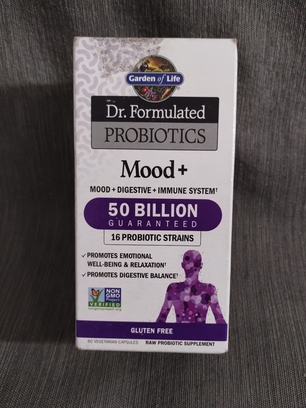 Garden of Life Probiotics Mood+ Digestive+ Immune System 60 Capsules – 06/27+