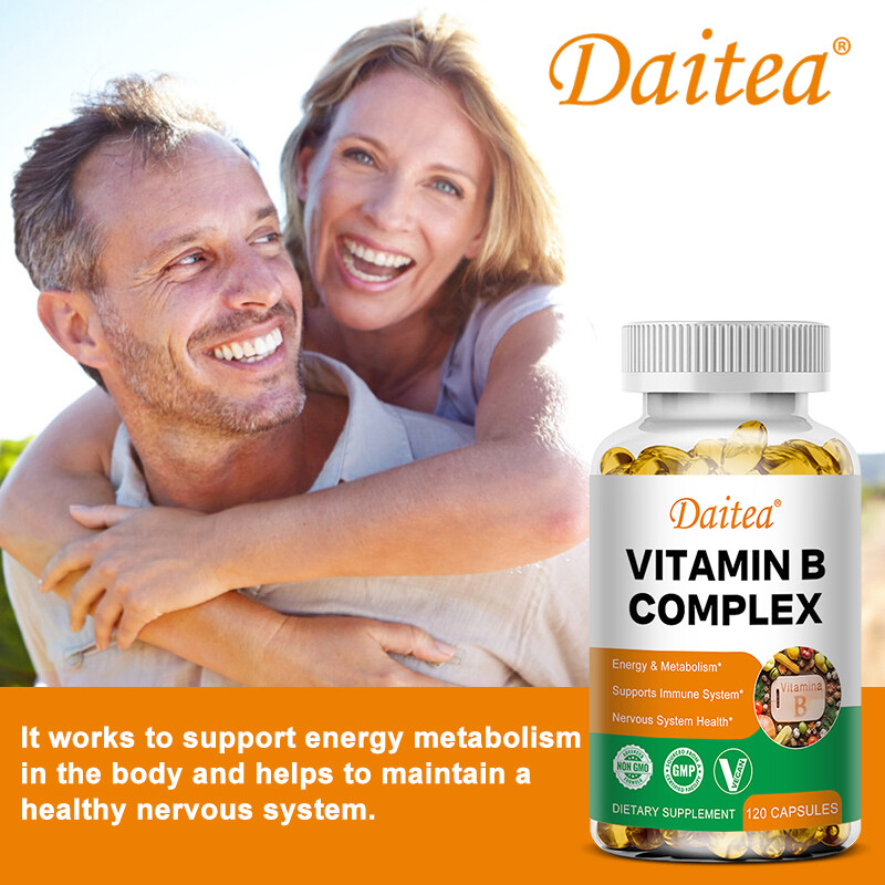 Vitamin B Complex Supplement-Manage Daily Stress Nervous System and Brain Health