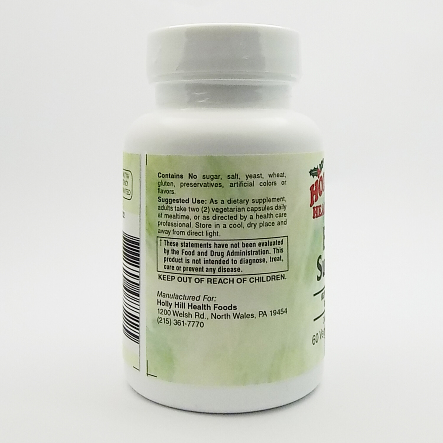 Holly Hill Health Foods, Brain Support, 60 Vegetarian Capsules