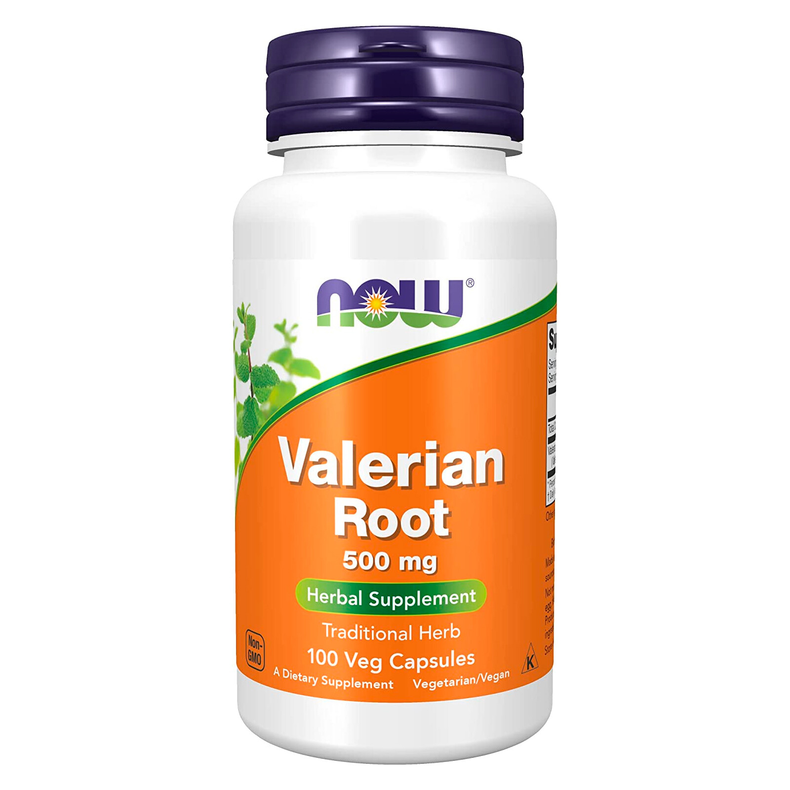 NOW FOODS Valerian Root 500 mg 100 Veg Capsules