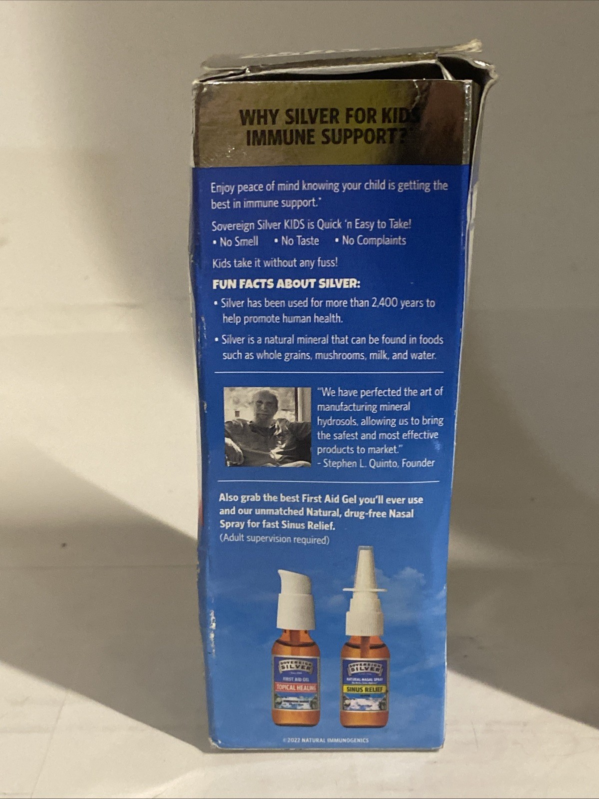 3x Sovereign Silver Kids Bio-Active Silver Hydrosol Immune Support 4 fl oz 7/27