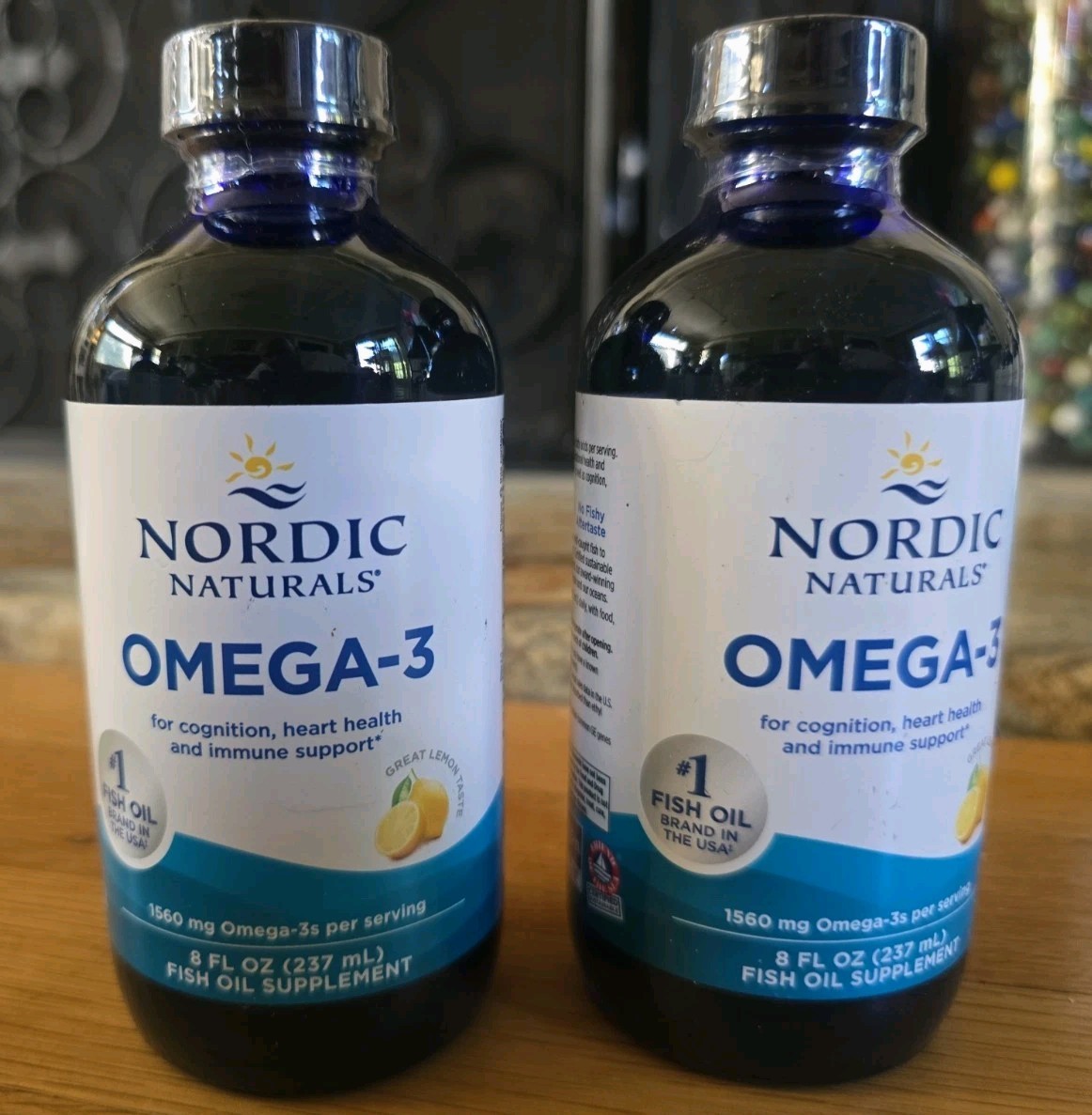 2-Pack NORDIC Naturals Omega 3 Liquid 8 oz Exp 08/28 Lemon Fish Oil 1560 mg NEW