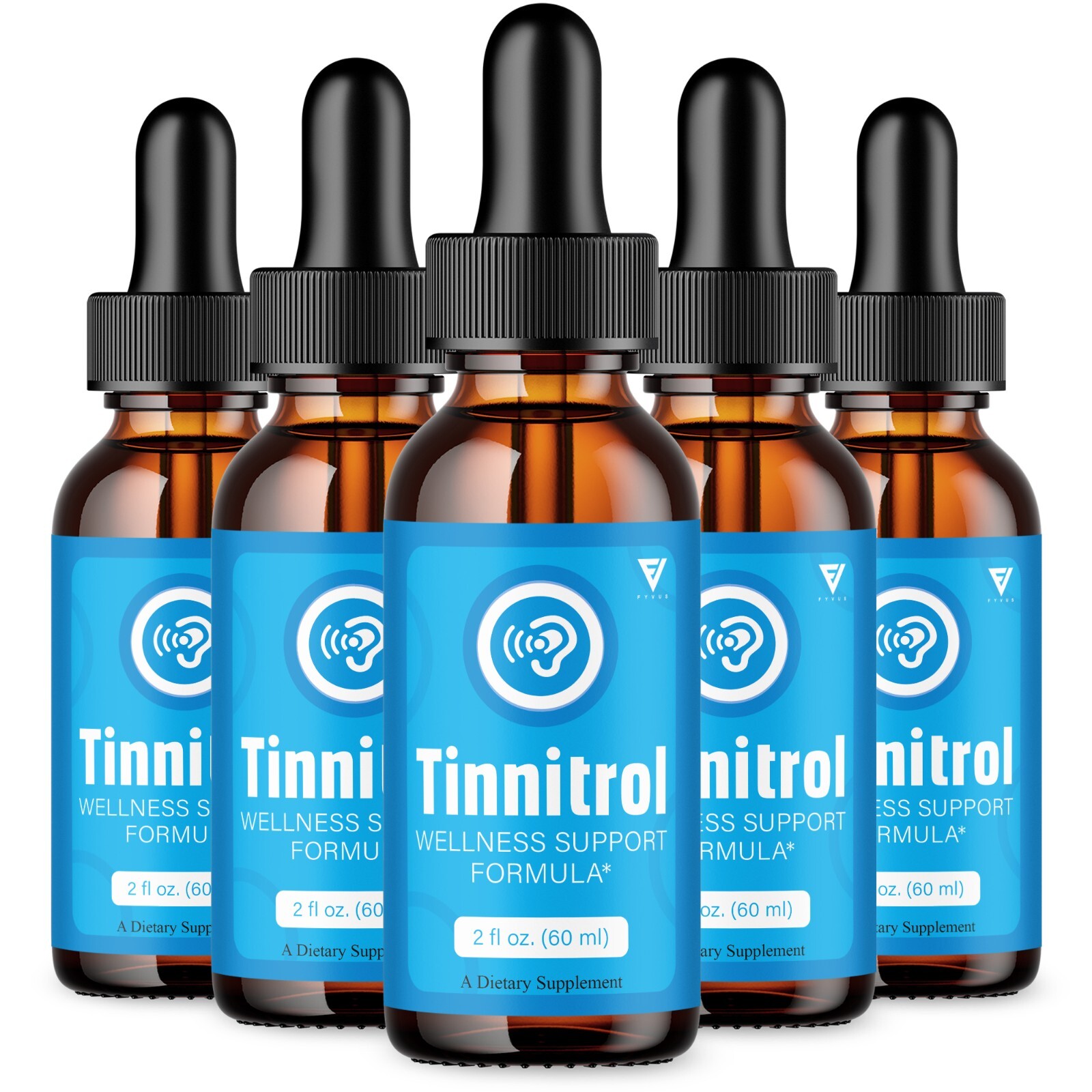 (5 Pack) Tinnitrol Tinnitus Drops, Tinnitrol Advanced Support (10oz)