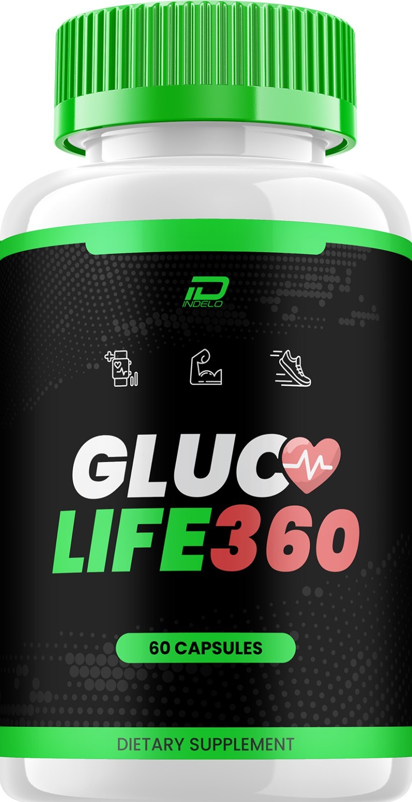(1 Pack) Gluco Life 360 Capsules – GlucoLife 360 All Natural Glycogen Support