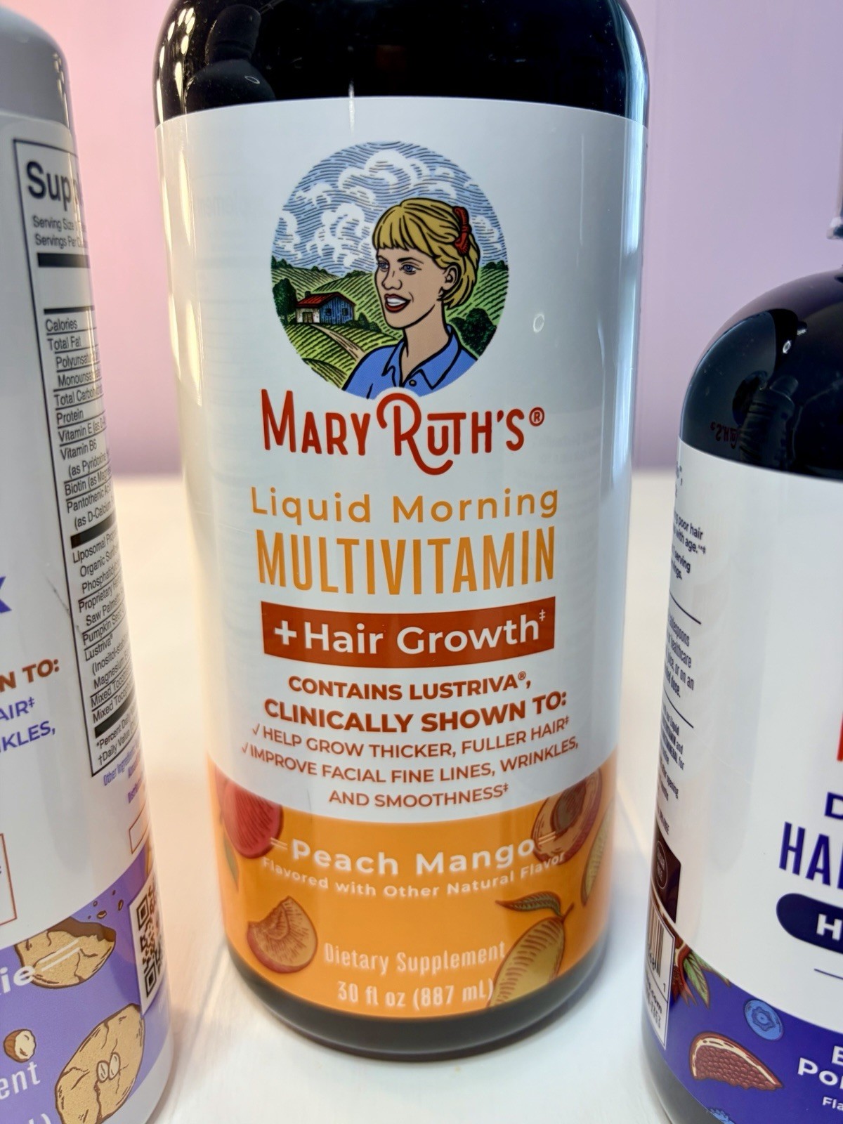 MaryRuth Organics Hair Growth Essentials Bundle 3 Pc Liquid Vitamin Supplements
