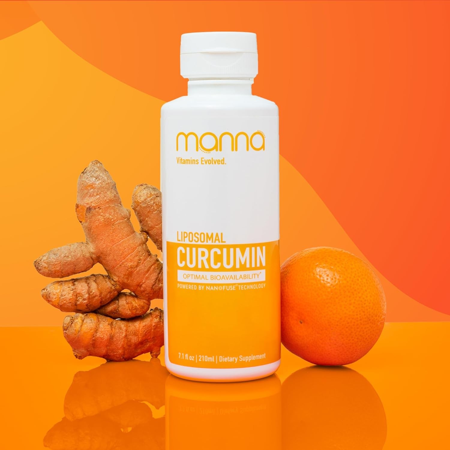 Manna Vitamins Evolved Liposomal Liquid Curcumin for 7.1 Fl Oz (Pack of 1)