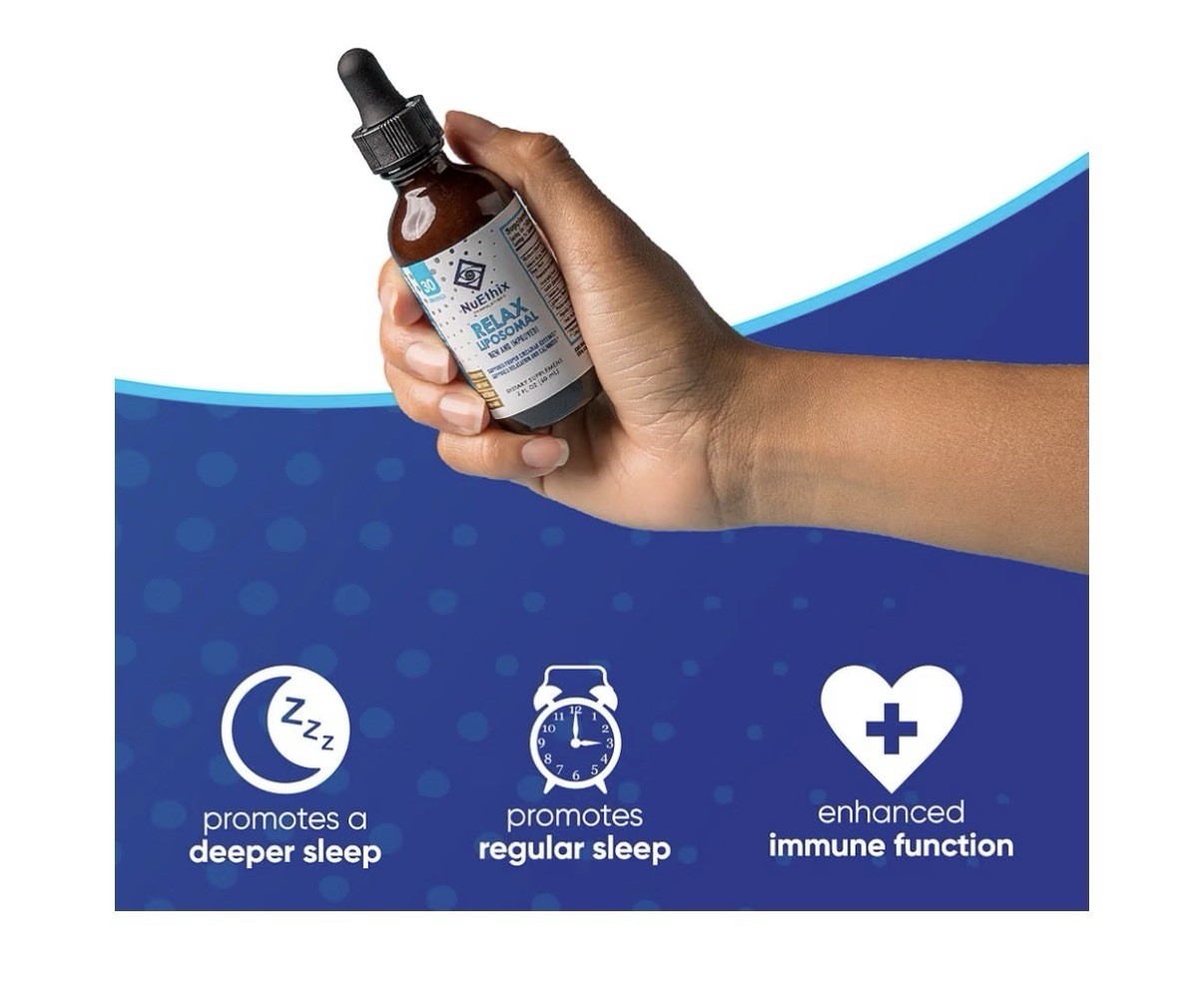 NuEthix Formulations Relax Liposomal Relaxation Calmness Circulation Support 2oz