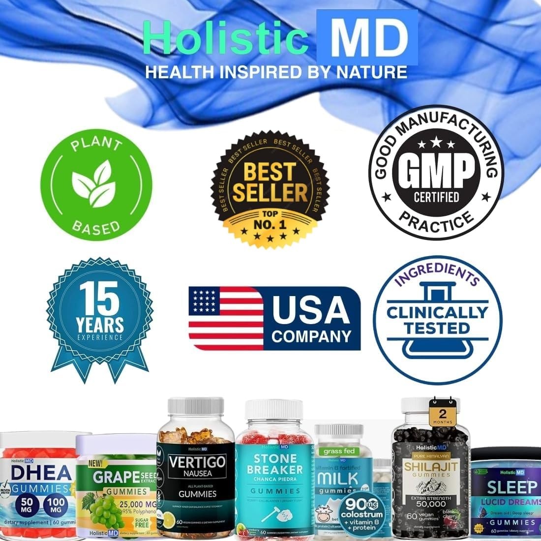 Holistic MD dhea 100mg 50mg Supplement for Women | 60 Count (Pack of 1)
