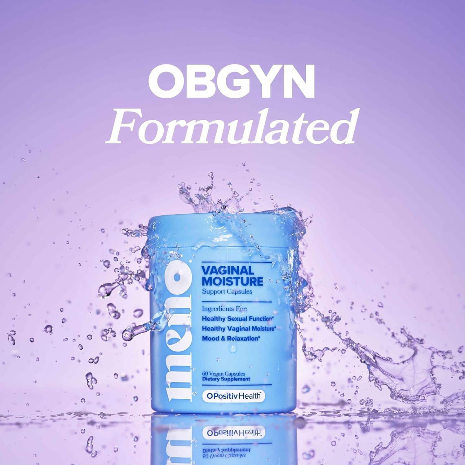 O Positiv MENO Vaginal Moisture 60 Capsules Menopause Support Women NEW