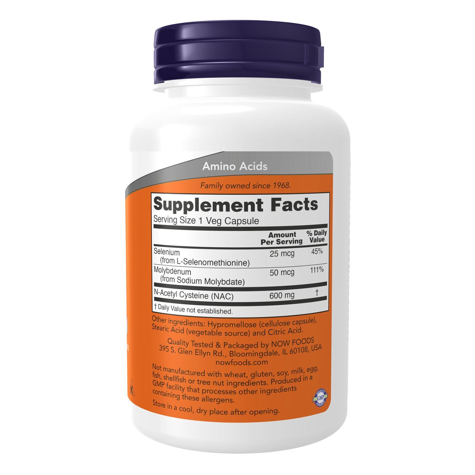 NOW FOODS NAC 600 mg – 250 Veg Capsules