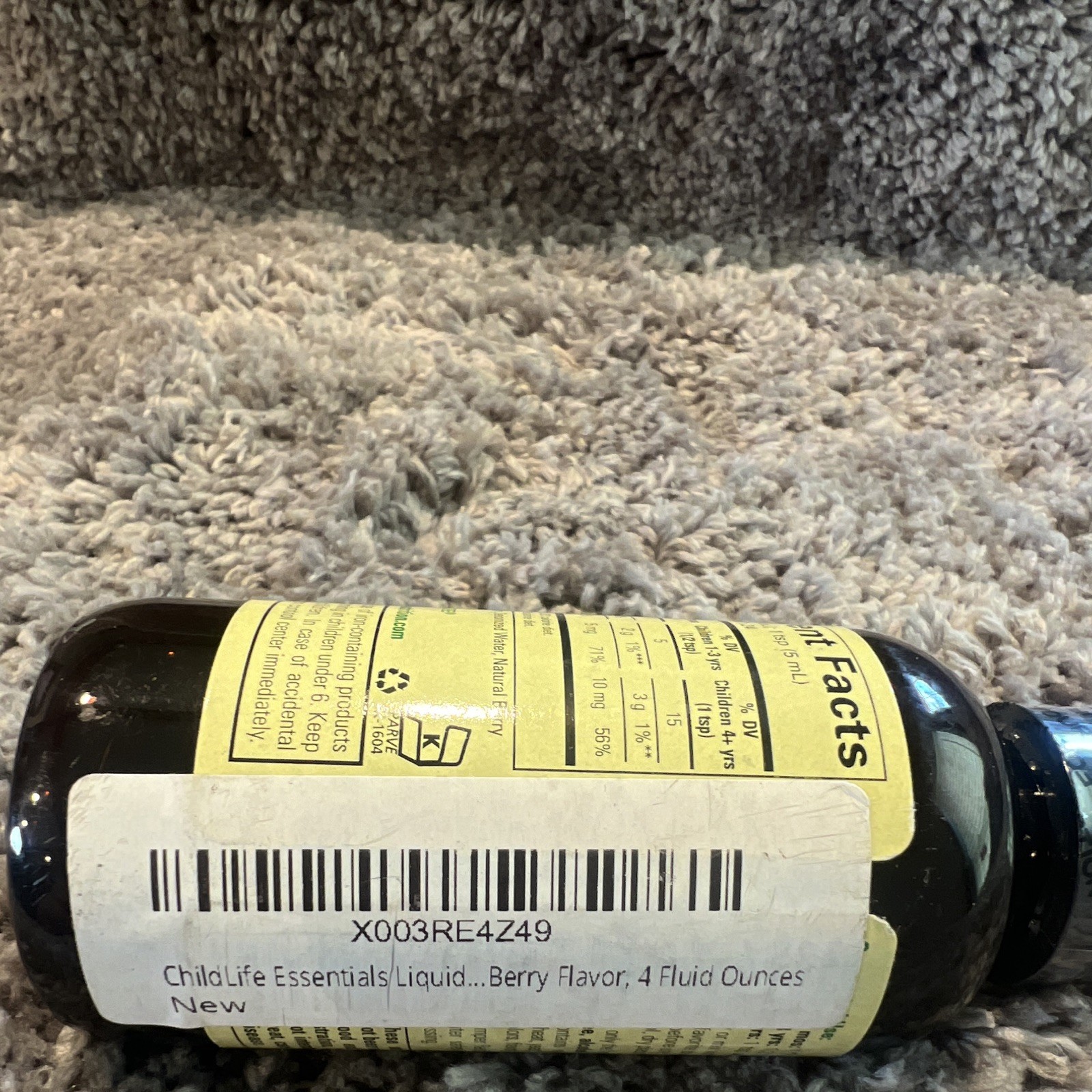 ChildLife Liquid Iron for Kids Natural Berry Flavor 4 fl oz Exp 01/2027