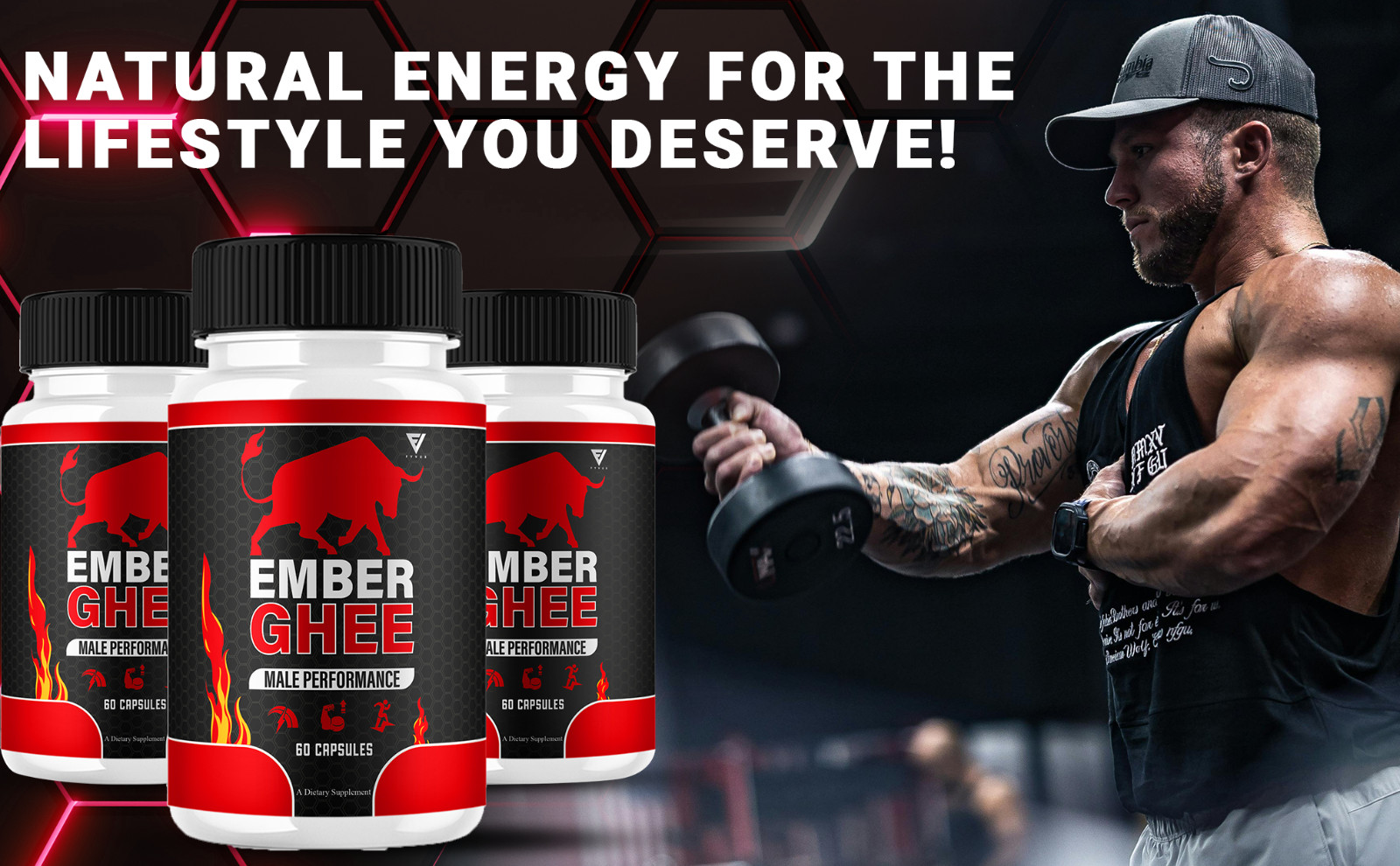 (5 Pack) Ember Ghee Max Performance Supplement EmberGhee Capsules (300 Capsules)