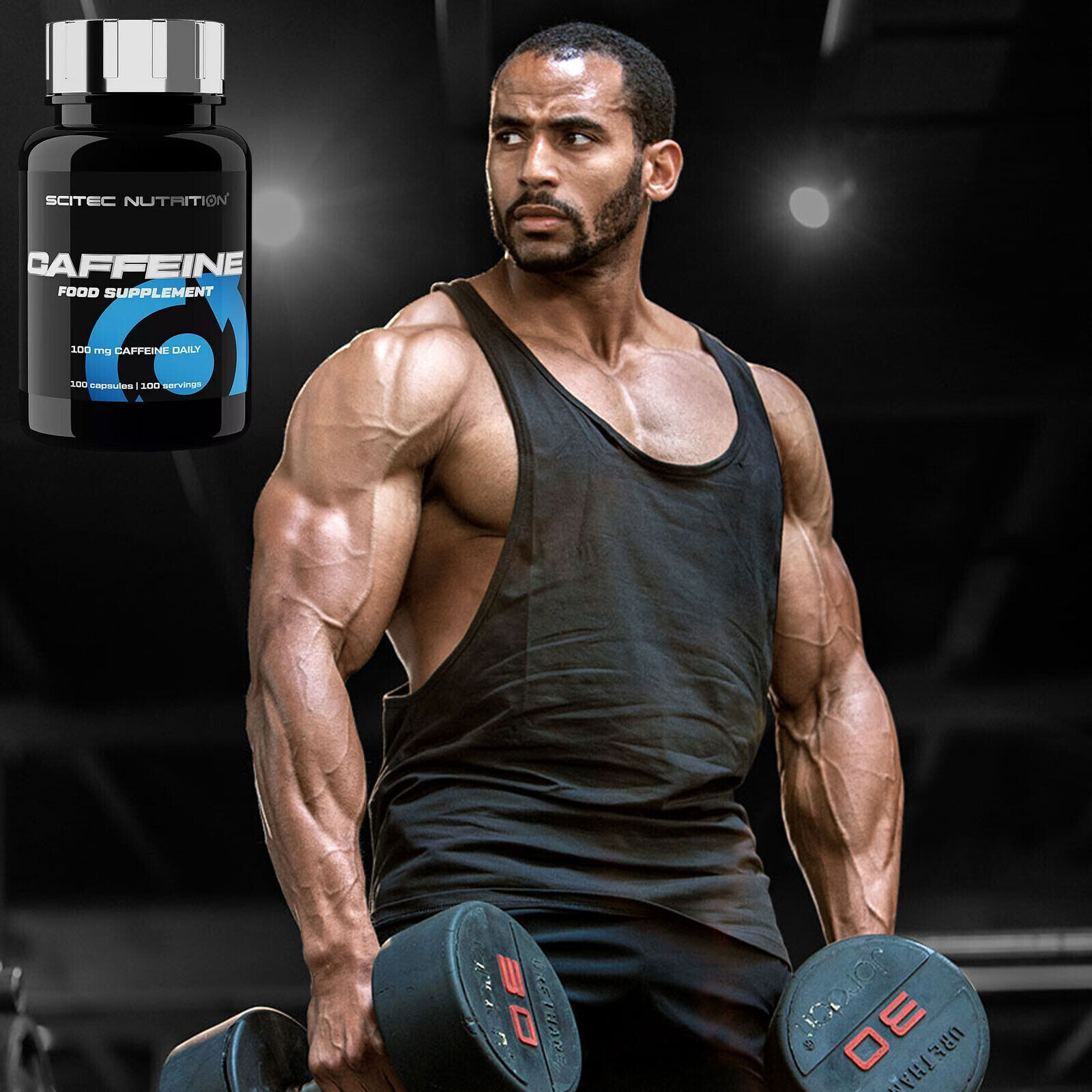Caffeine 100-300 Capsules Pre-Workout Booster Energy Endurance Focus Performance