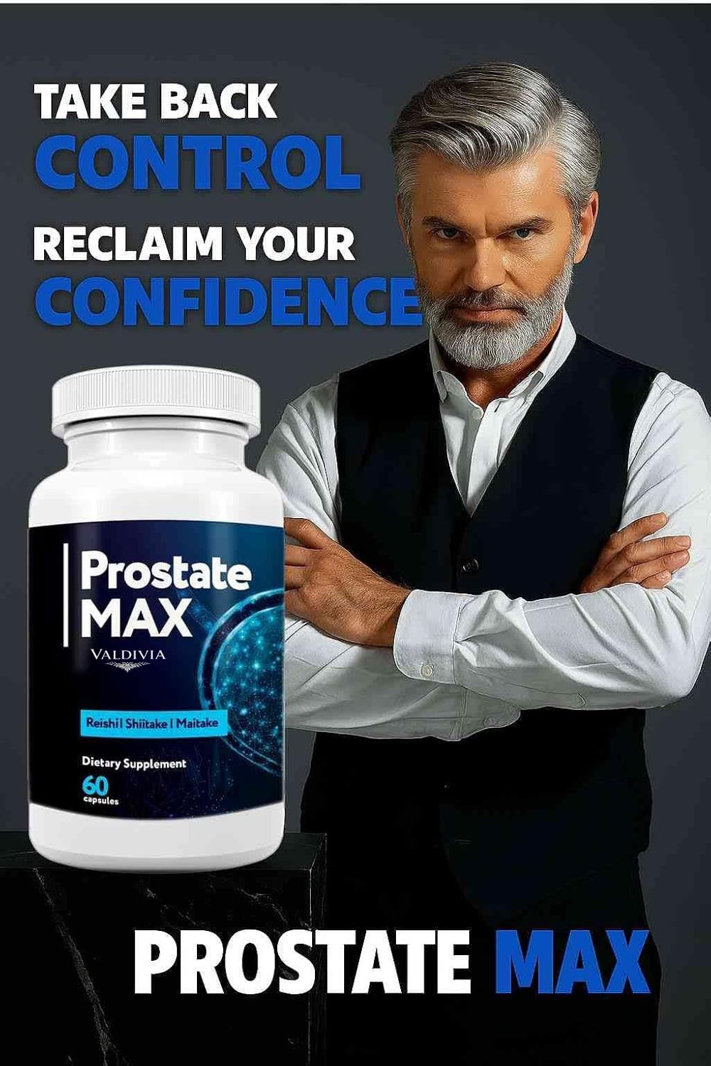 ProstateMax Prostate Health Men Supplement Capsules Urinary 1 Pack 60Ct