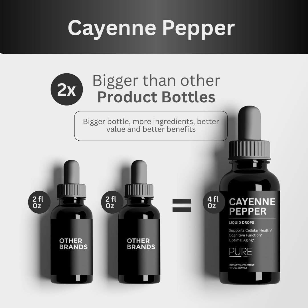 Organic Cayenne Pepper Extract w/ Hawthorn, Beet Root extract, Turmeric 4 fl oz.