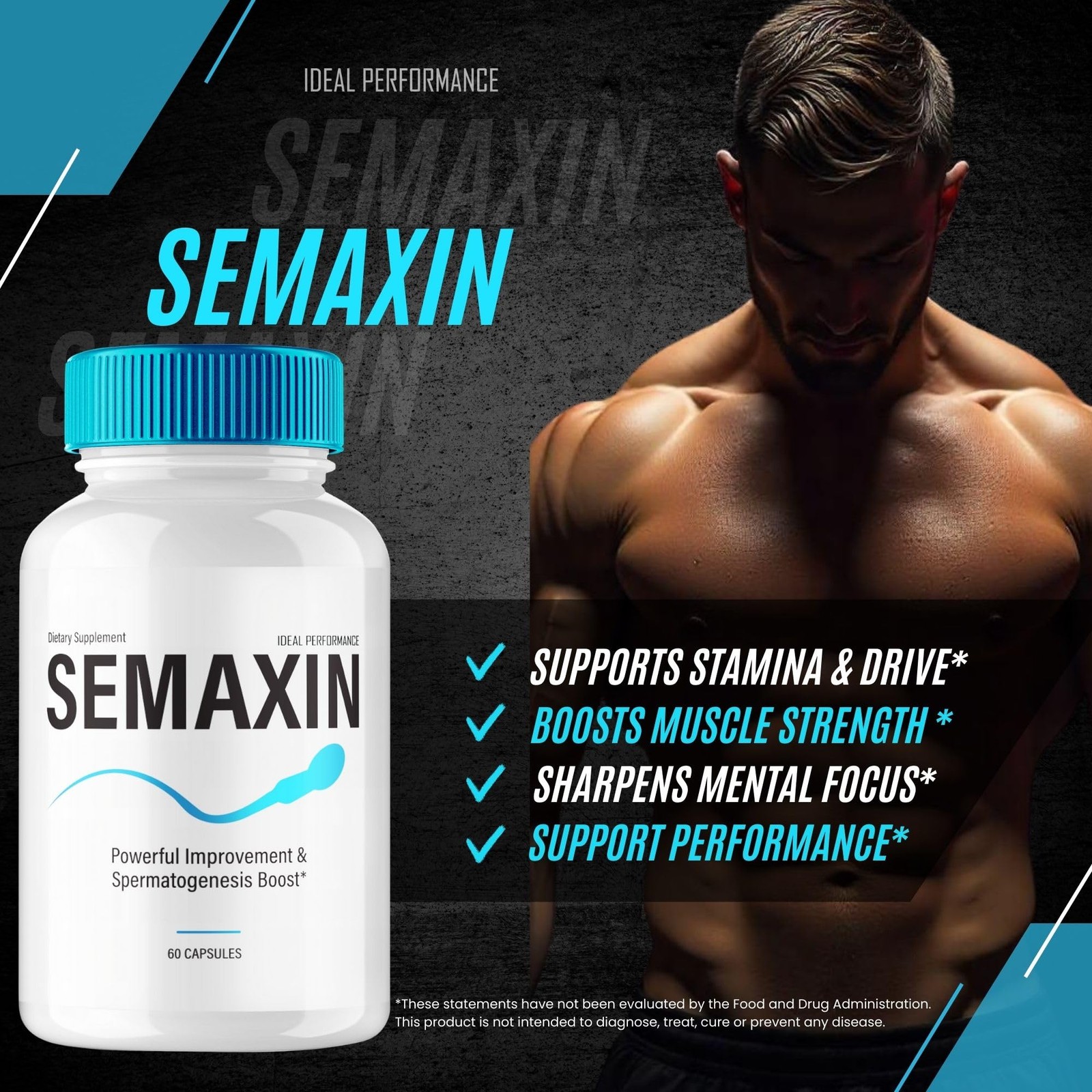 Semaxin General Wellness Supplement – 60 Capsules