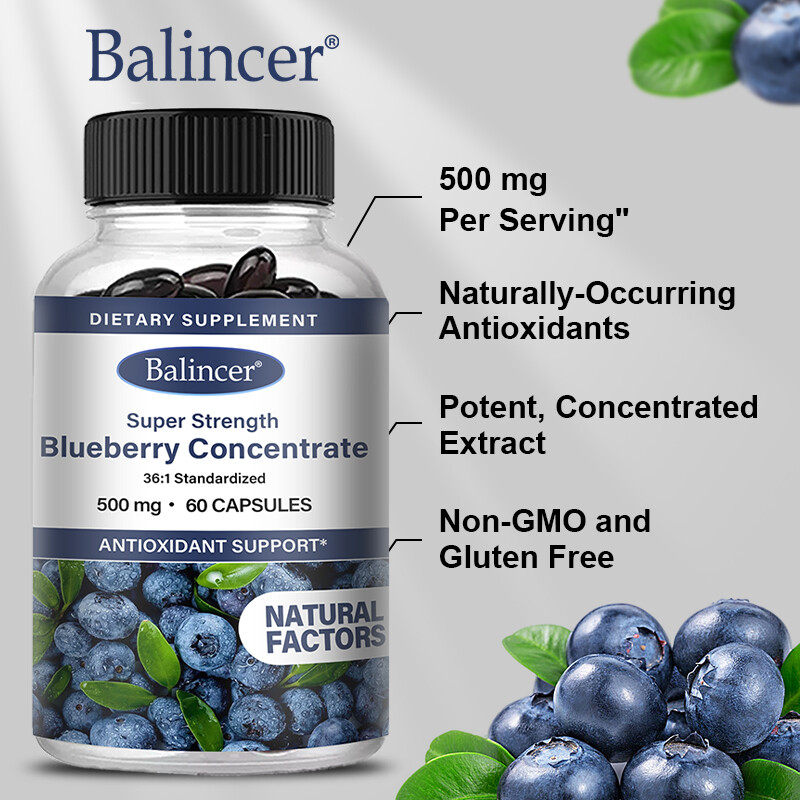 Blueberry Concentrate 36:1 Capsules – Antioxidant – Whitening and Anti-Aging