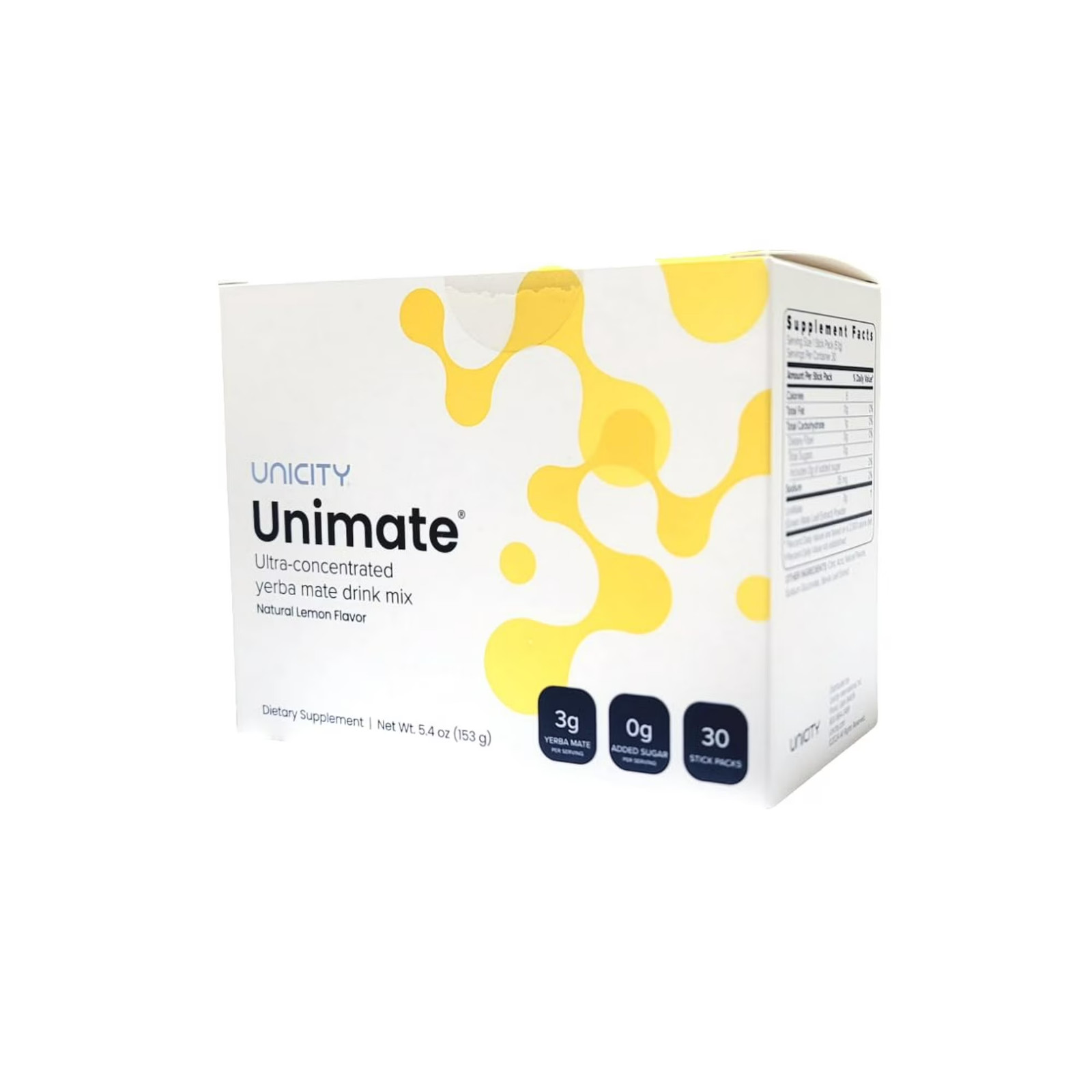 Unicity Unimate Natural Lemon Flavor (30 Sachets)