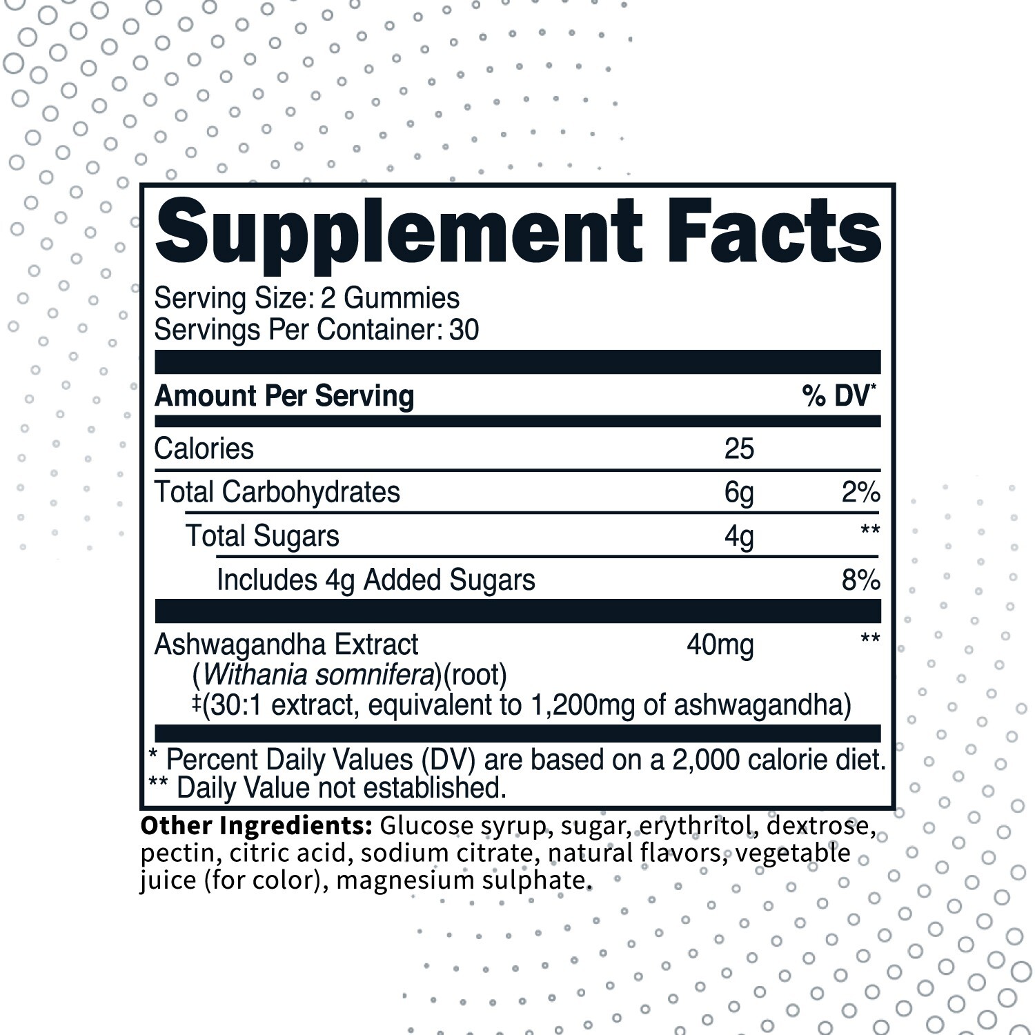 Type Zero Ashwagandha Gummies 1200mg Equivalent (Mixed Berry Flavor) 30 Servings